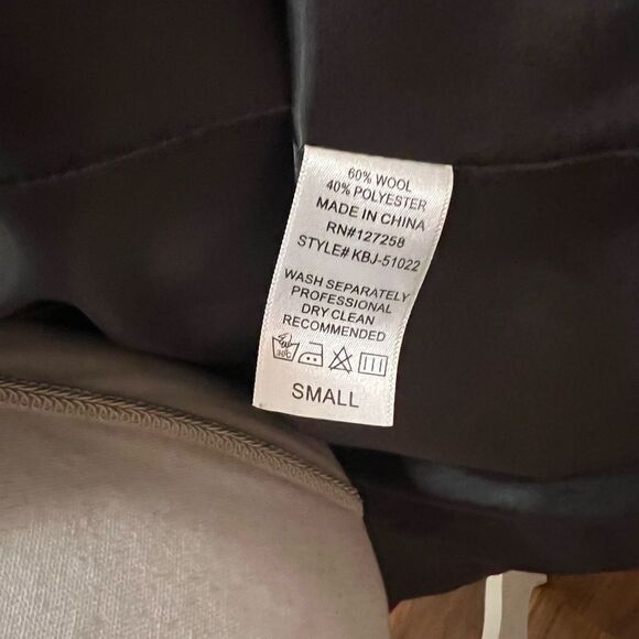 Emmelee ruffle trenchcoat jacket size small  - Picture 8 of 9